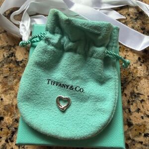 Tiffany & Co. Sterling Silver Open Heart Charm